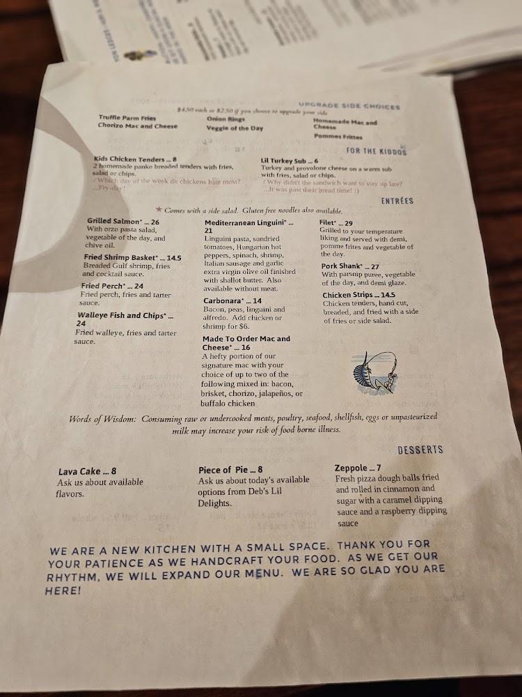 Halcyon Ledges Menu image 3